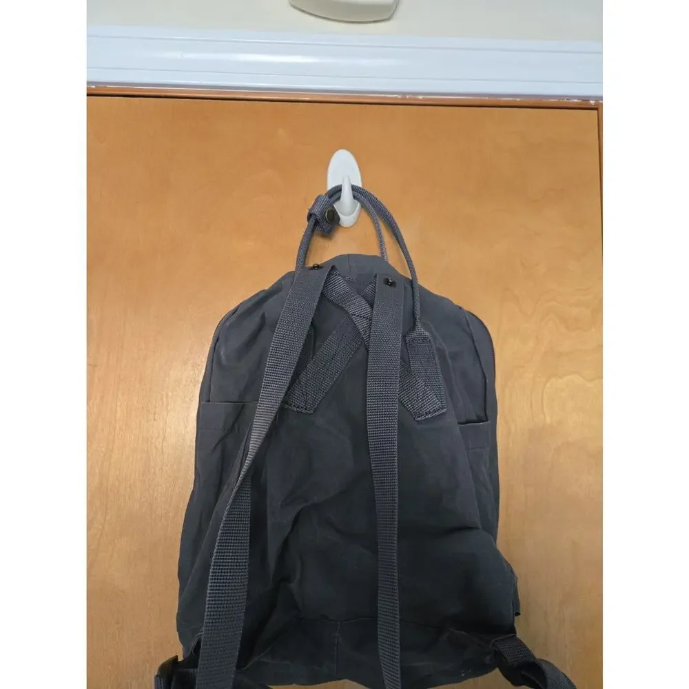 Fjallraven Kanken Genuine Backpack Travel Bag Canvas Graphite Gray Distressed